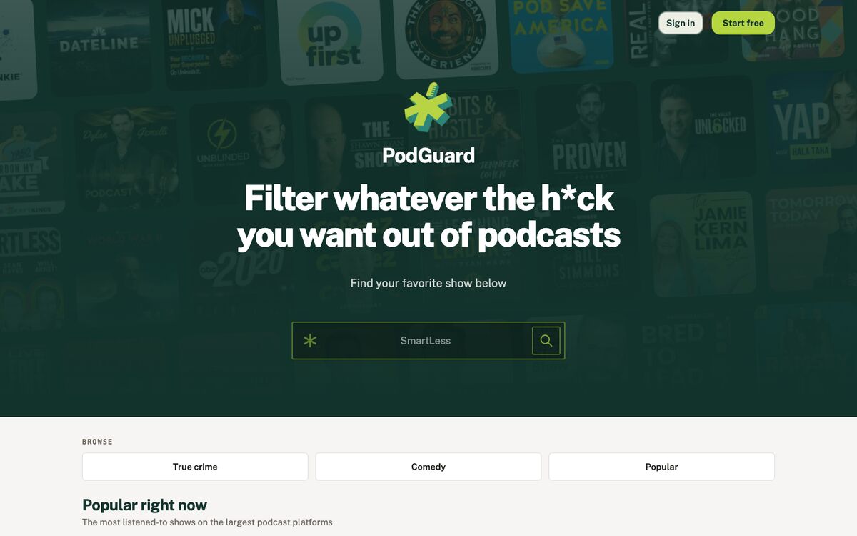 PodGuard website